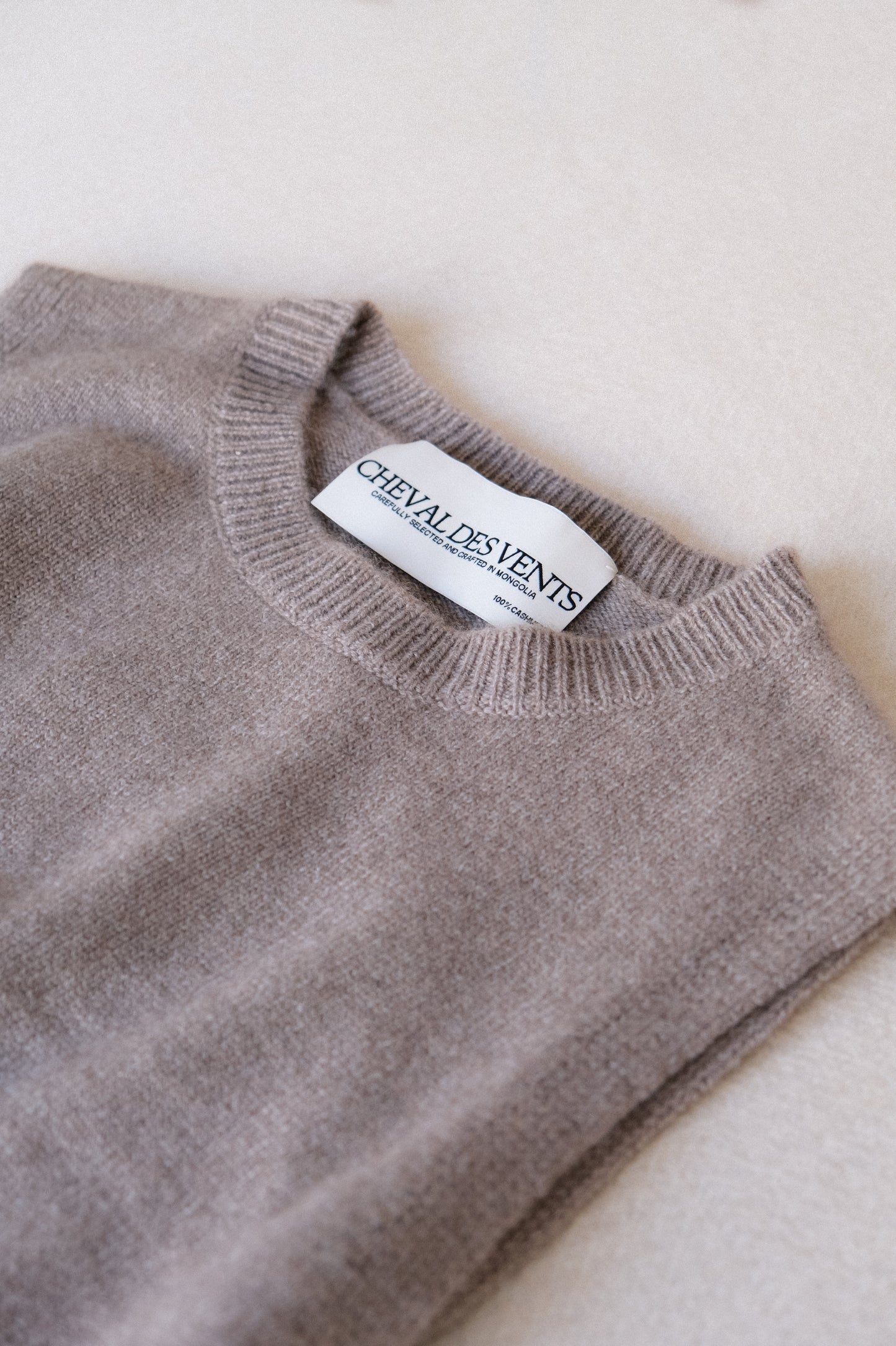 Cashmere Vest Jumper - Taupe