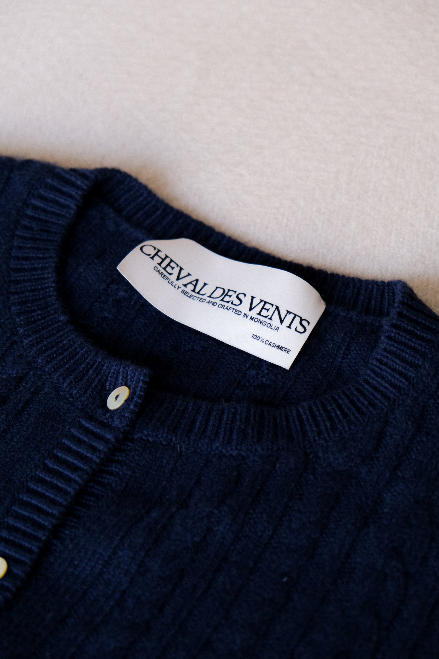 Cashmere Cable-Knit Cardigan