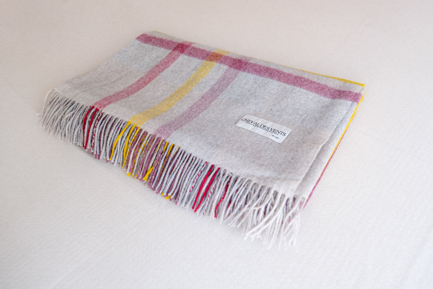 Colorful Striped Wool Blanket