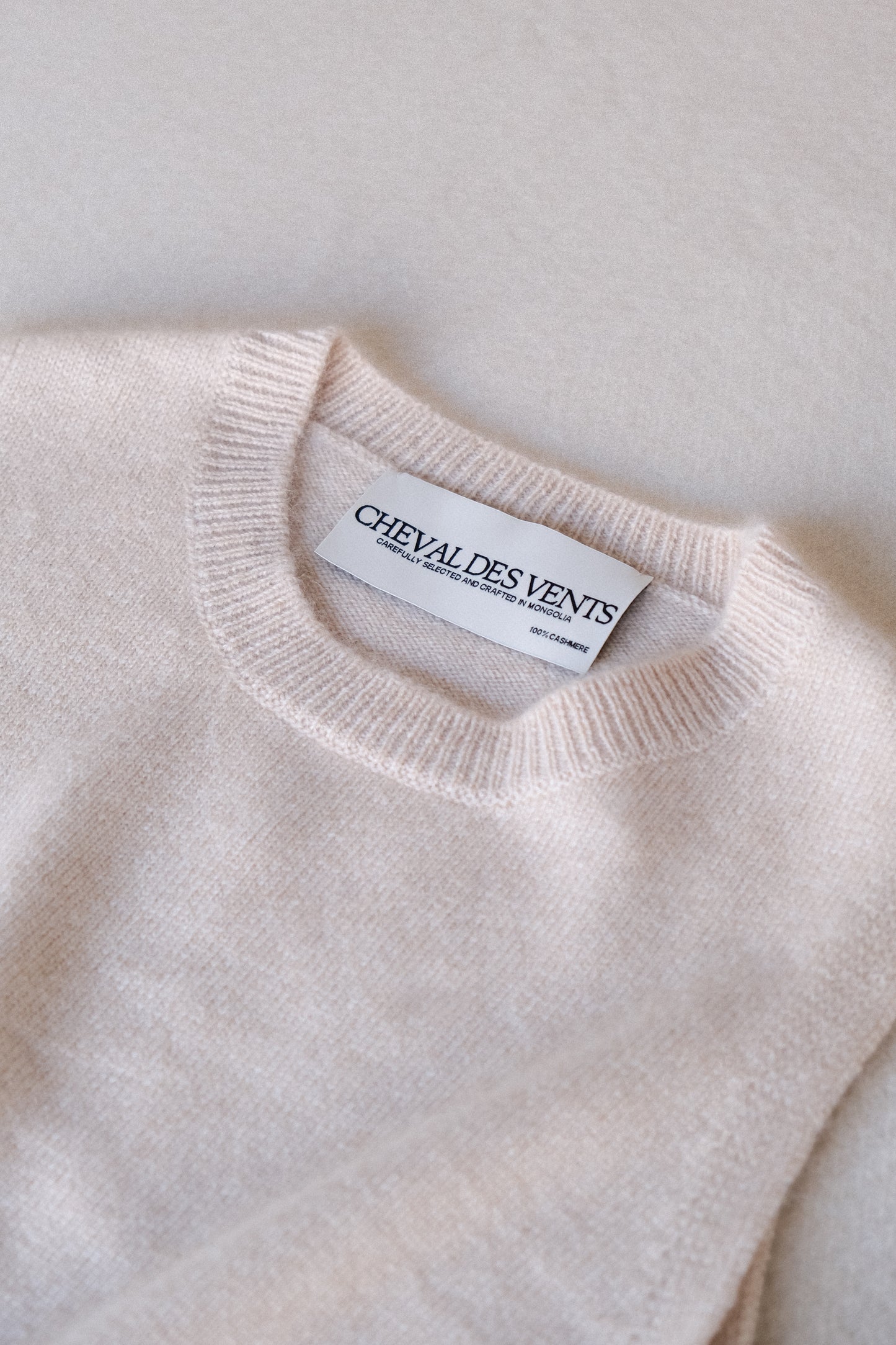 Cashmere Vest Jumper - Sand
