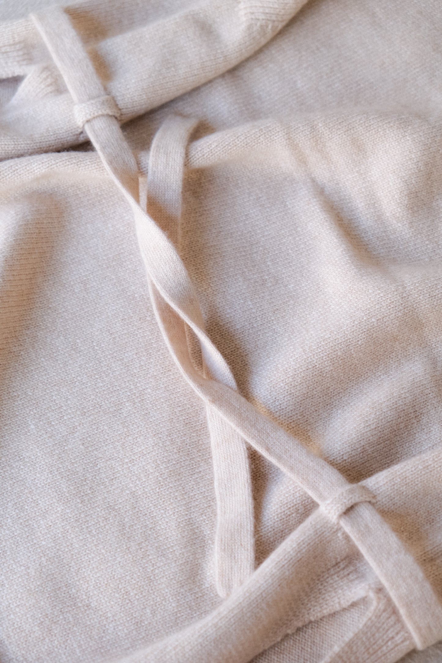 Cashmere Vest Jumper - Sand