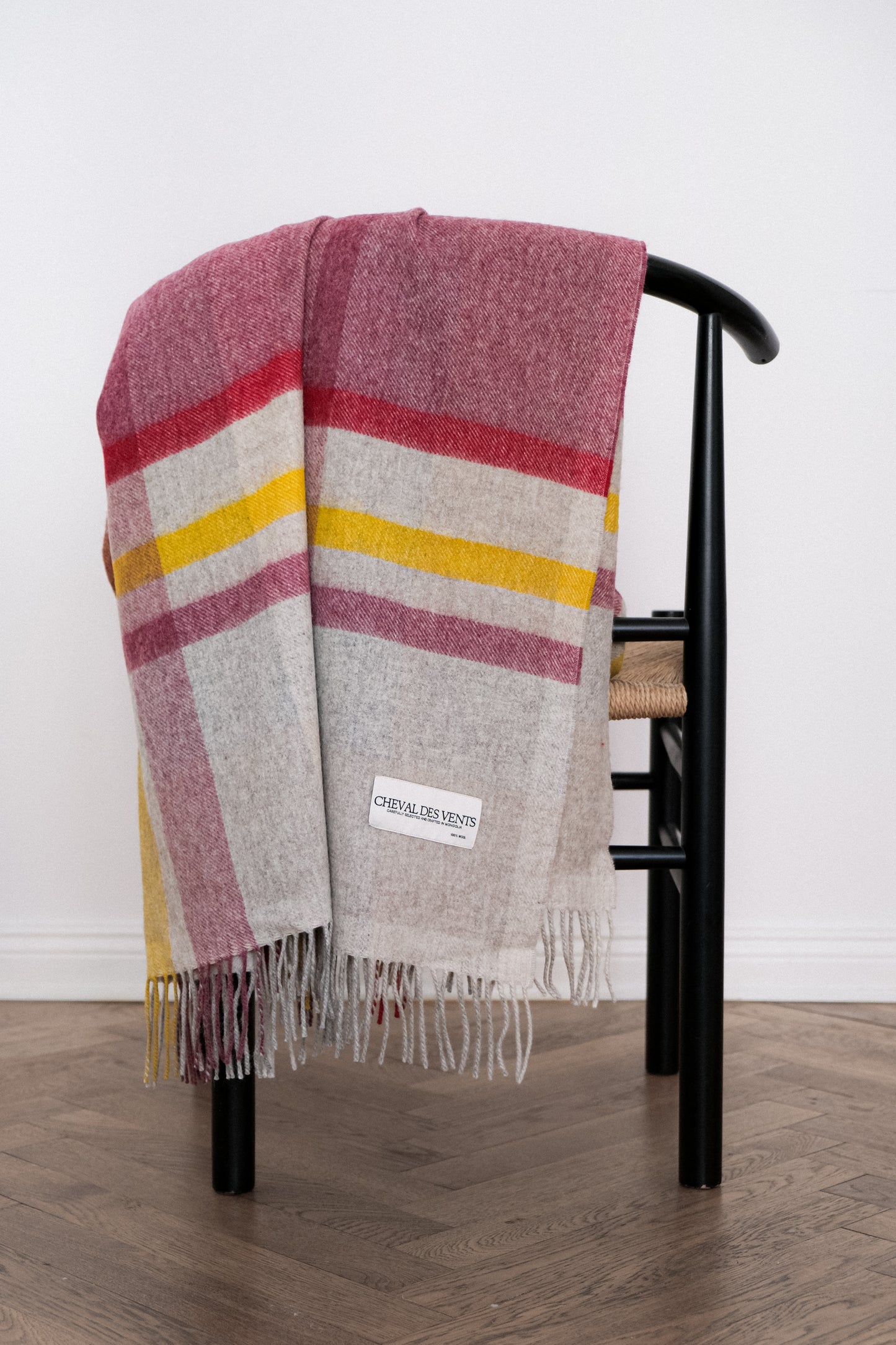 Colorful Striped Wool Blanket