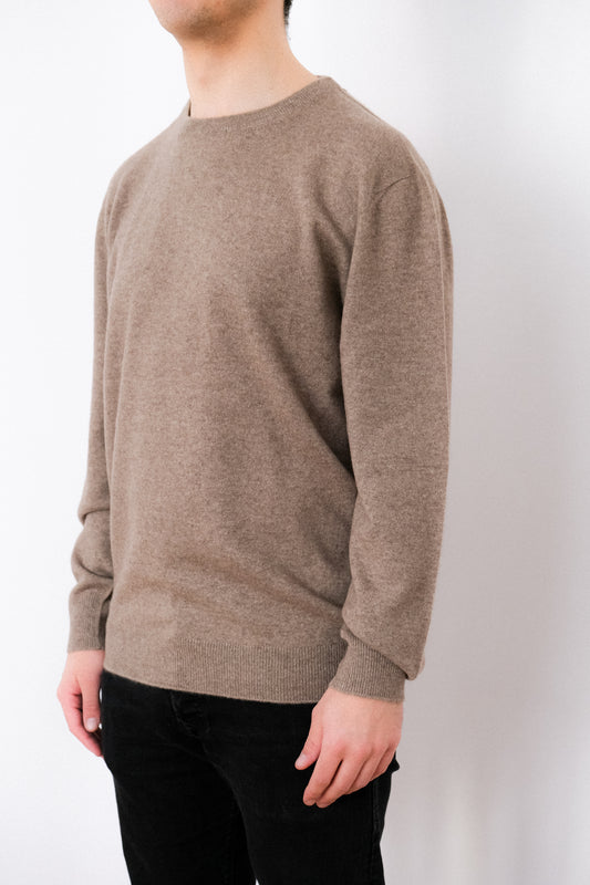 Brown Cashmere Pullover - Round Neck
