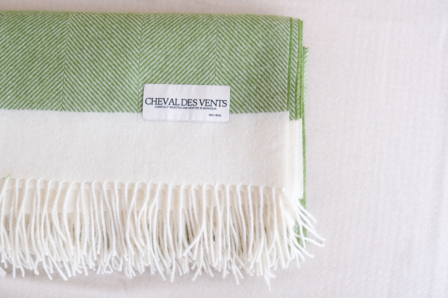 The Hiromi Blanket - Herrinbone Green