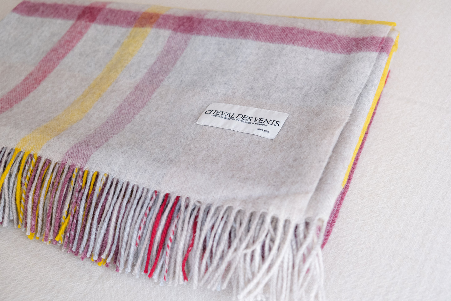 Colorful Striped Wool Blanket